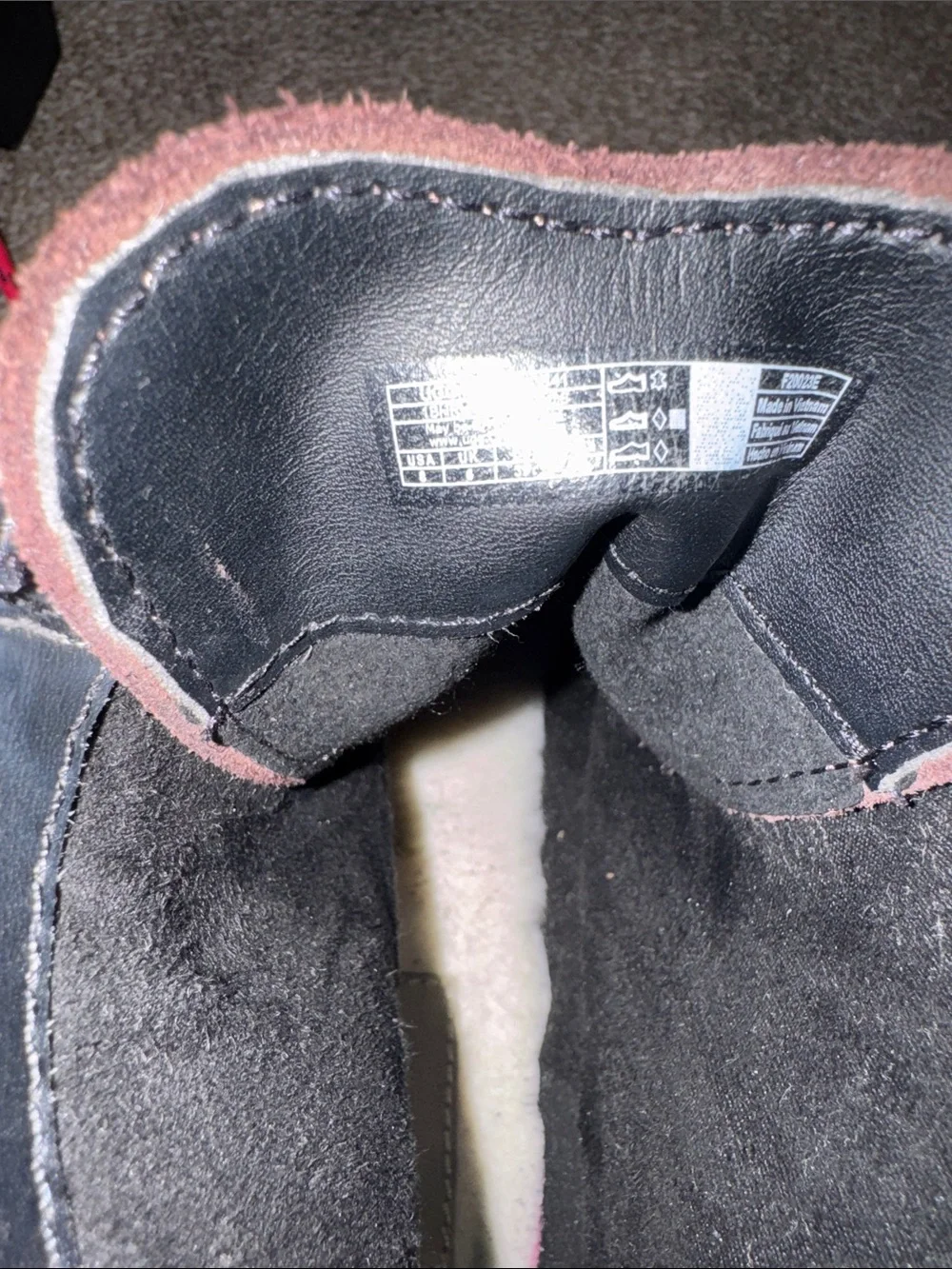 UGG Brown Suede Platform Hiking Boots with Pink Laces